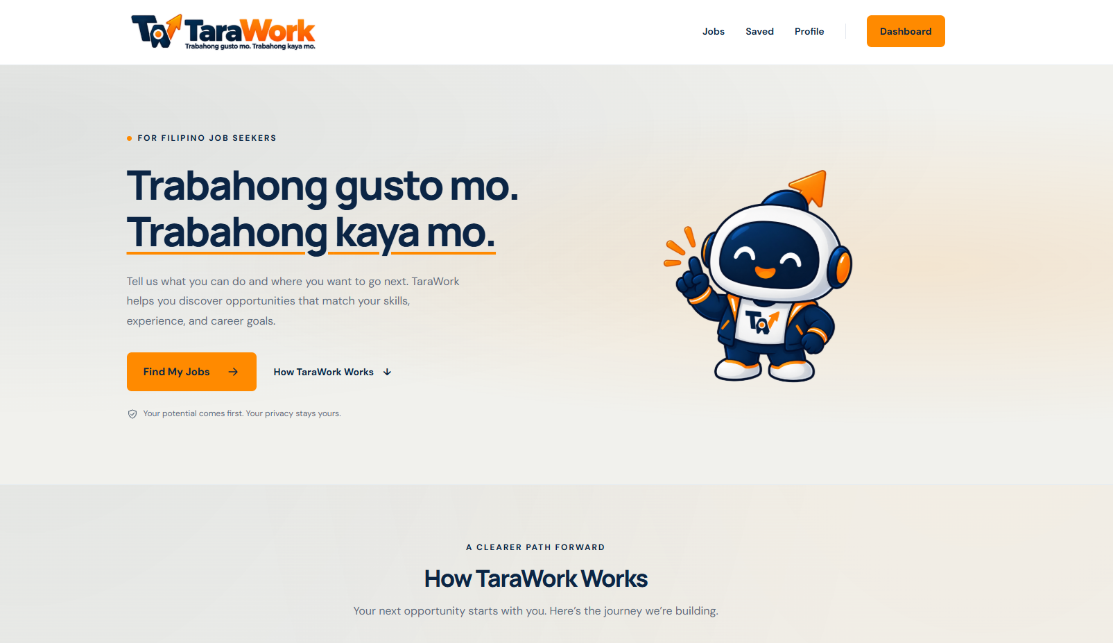 TaraWork website preview